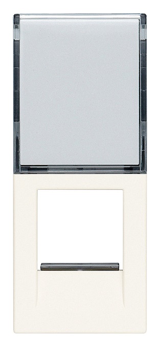 Adattatore RJ45 compatibile AMP Avaya Systimax tool-less bianco per rete dati professionale e domestica