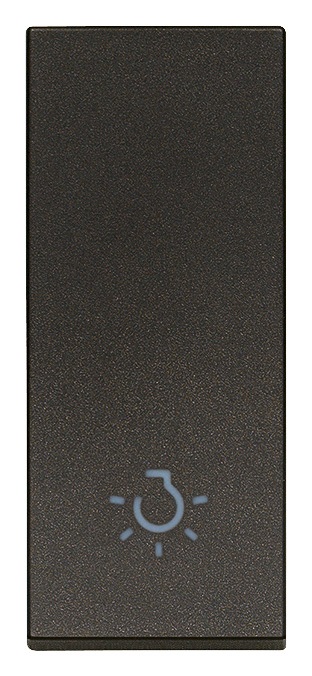 TASTO 1M ALLINEATO SIMBOLO LUCE NER