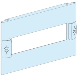 Piastra frontale modulare 3 moduli 150x300 mm acciaio bianco per armadi PrismaSeT controllo elettrico