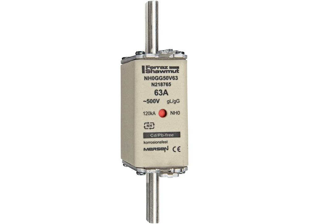 FUS. NH BT TAGLIA 0 - 500VAC GG 63A