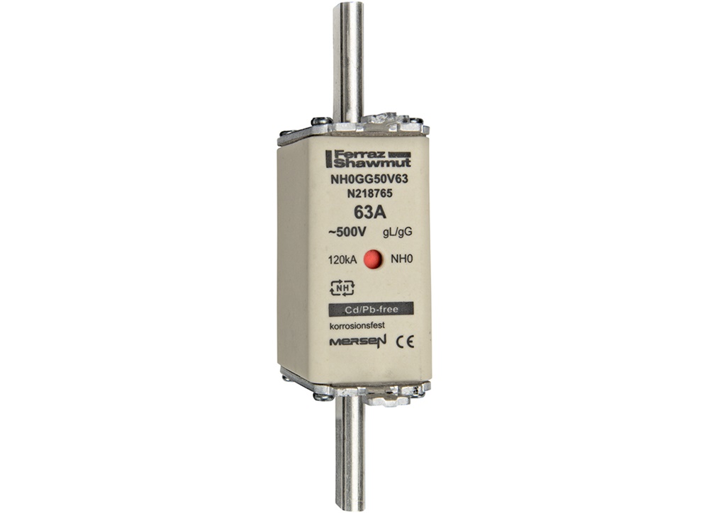 FUS. NH BT TAGLIA 0 - 500VAC GG 63A