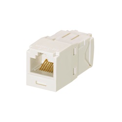 Mini-Com® UTP RJ45 Cat 6 TG Jack Module, bianco artico, confezione da 100 pezzi