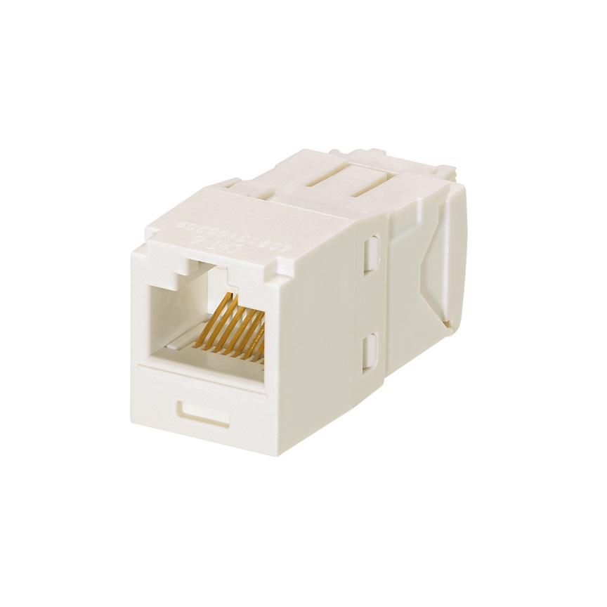 Mini-Com® UTP RJ45 Cat 6 TG Jack Module, bianco artico, confezione da 24 pezzi