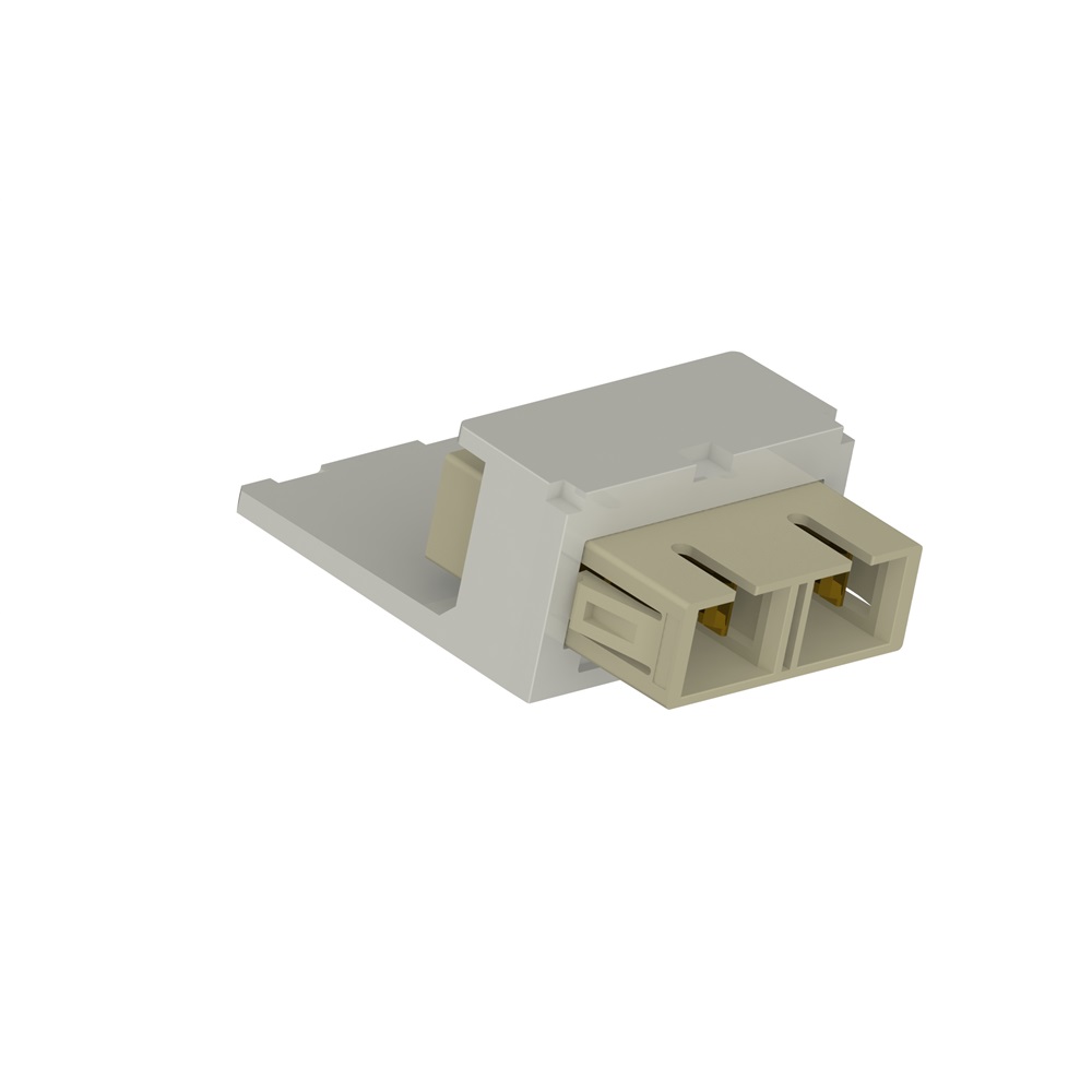 Mini-Com® Duplex elettrico SC avorio, modulo internazionale bianco