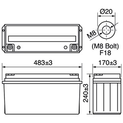 Batteria al piombo gel 12V 150Ah alta durata e resistenza per applicazioni elettriche