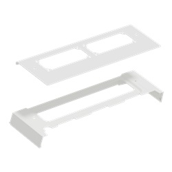 Interfaccia piastra passacavi PrismaSeT G IP30 2 fori FL21 per armadi 600 mm