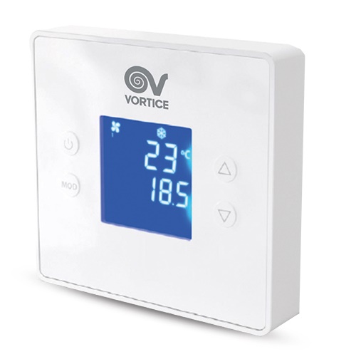 Sensore CO2 regolabile 0-5000 ppm controllo ventilatori Vortice VARIO ambiente interno