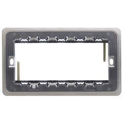 Supporto 5 moduli con viti per scatole rettangolari BS utilizzo elettrico