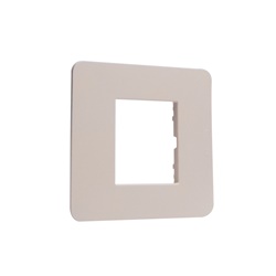 Placca MatixGO 2 moduli tecnopolimero Sand per installazioni elettriche