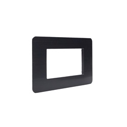 Placca elettrica 4 posti MatixGO black nickel design moderno residenziale e commerciale