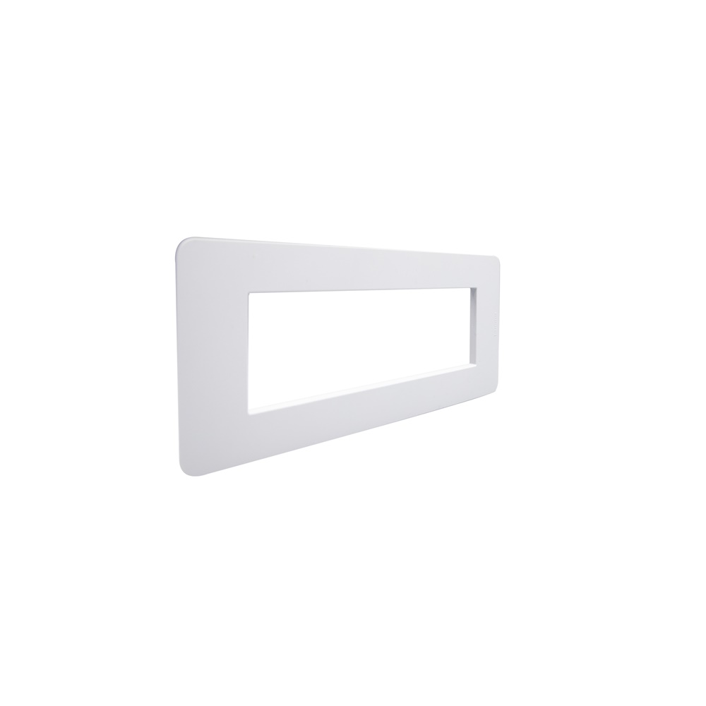 Placca frontale MatixGO 7 moduli grigia tecnopolimero per impianti elettrici modulari