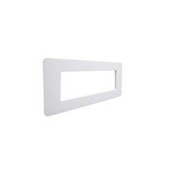 Placca frontale MatixGO 7 moduli grigia tecnopolimero per impianti elettrici modulari