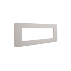 Placca MatixGO 7 moduli tecnopolimero colore sabbia per impianti elettrici modulari