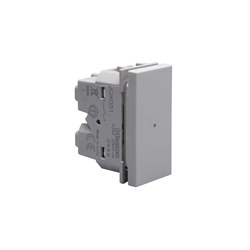 Interruttore unipolare assiale 1P 10AX 250V incasso grigio modulo singolo