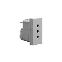 Presa elettrica italiana 2P+T 10A 250V grigio MatixGO per uso domestico e professionale