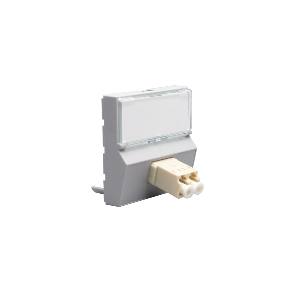 Connettore ottico LC duplex grigio per fibra ottica montaggio a incasso alta qualità