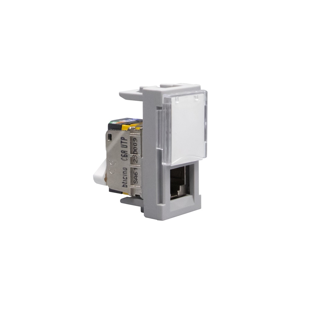 Connettore RJ45 UTP Cat6A Toolless per installazioni civili residenziali