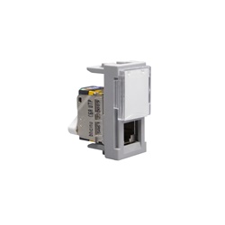 Connettore RJ45 UTP Cat6A Toolless IDC 1 Modulo Grigio per Reti Ethernet