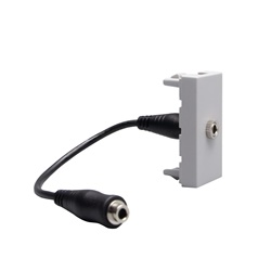 Connettore jack 3,5 mm grigio MatixGO 1 modulo per collegamenti audio