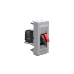 Connettore Home Cinema grigio 1 modulo per impianti audio-video domestici montaggio semplice e sicuro
