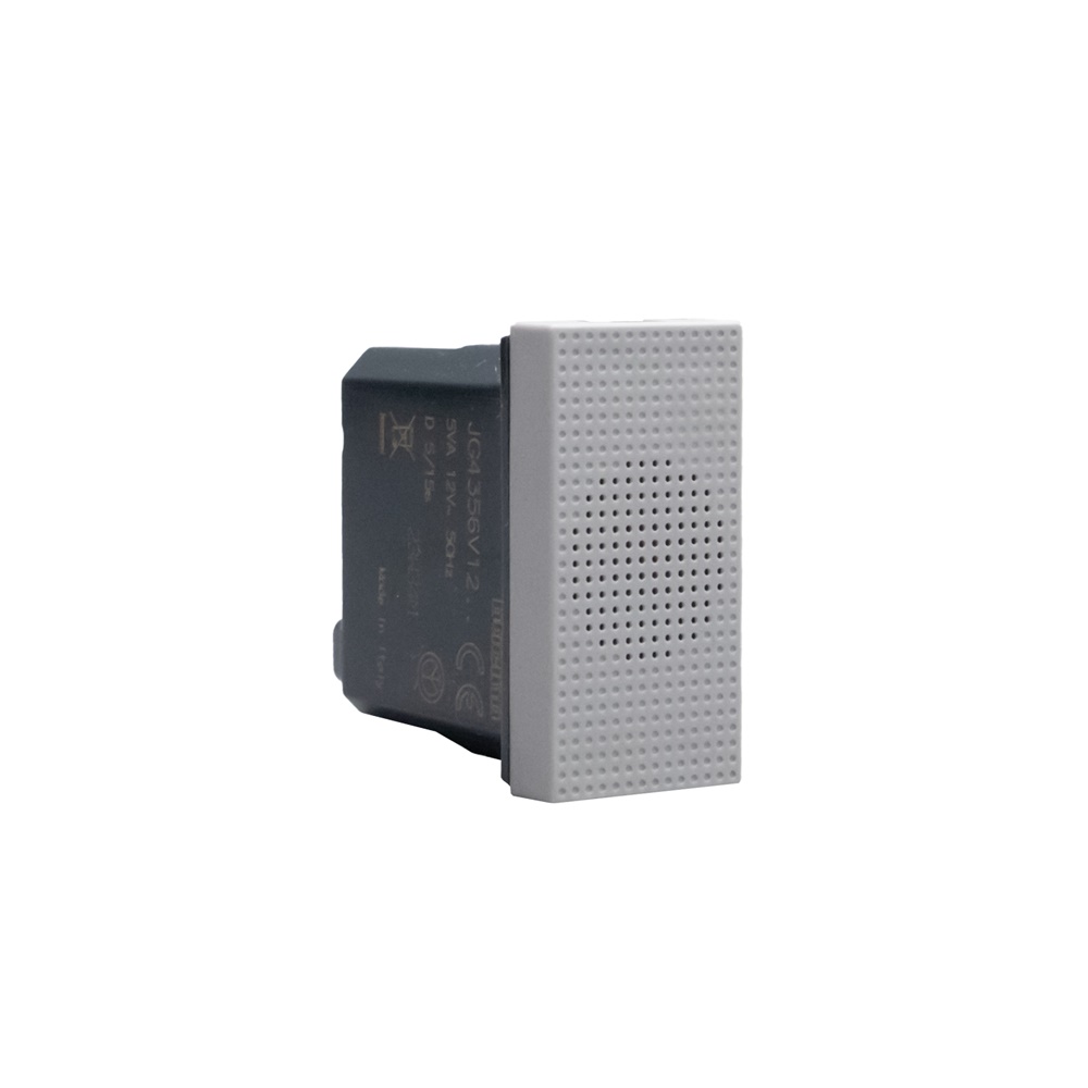 Ronzatore 12V 80dB 1 modulo grigio per segnalazione impianti elettrici
