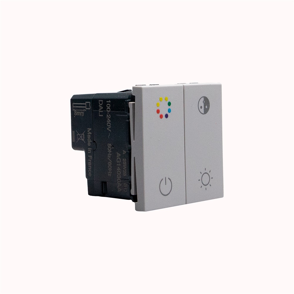 Dimmer DALI grigio per LED controllo fino 21 apparecchi RGB 2 moduli