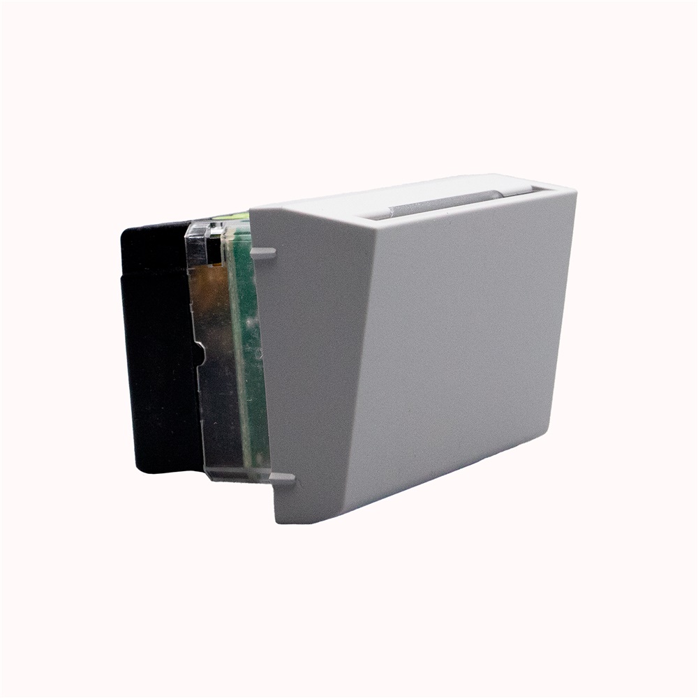 Tasca portabadge grigio 2 moduli con lampada per camere hotel