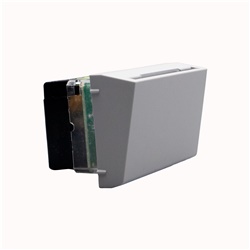 Tasca portabadge grigio 2 moduli con lampada per camere hotel