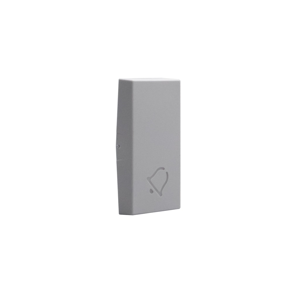 Cover comando campanello 1 modulo grigio plastica termoplastica alta qualità per installazioni interne ed esterne