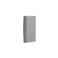 Cover comando campanello 1 modulo grigio plastica termoplastica alta qualità per installazioni interne ed esterne
