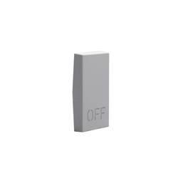 Cover comando OFF 1M grigio MATIXGO materiale termoplastico senza alogeni controllo luce sicurezza