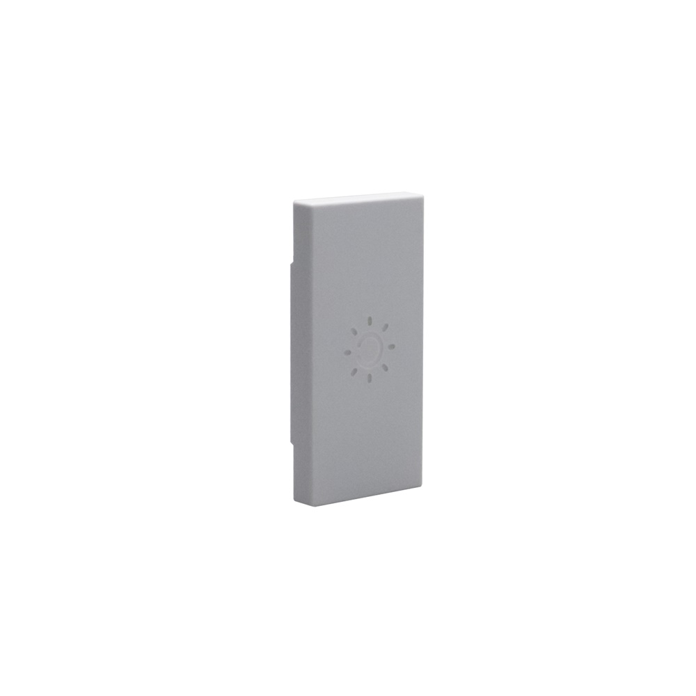 Cover comando lampada 1 modulo grigio per comandi assiali MatixGO