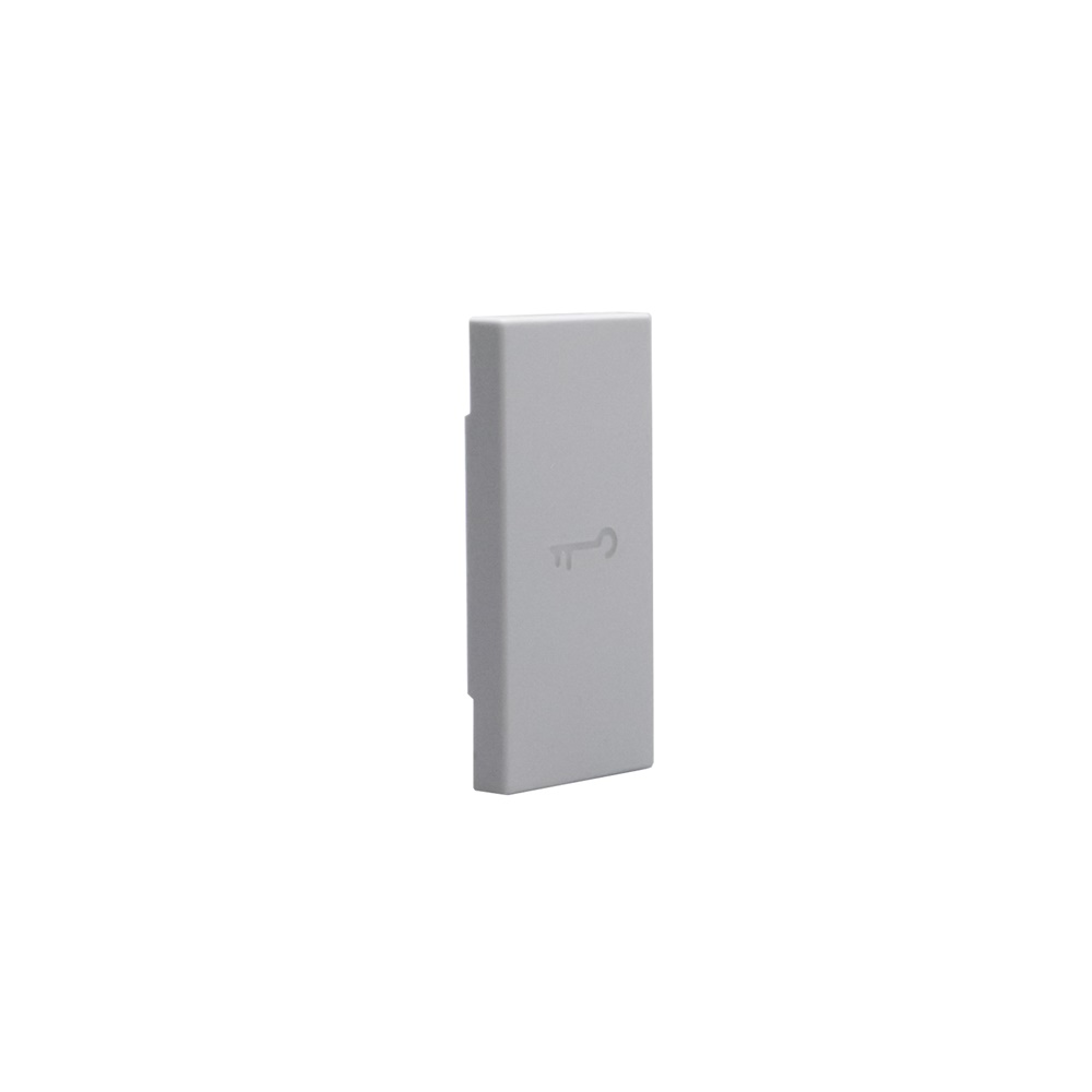 Cover comando chiave 1 modulo grigio MATIXGO per applicazioni elettriche professionali