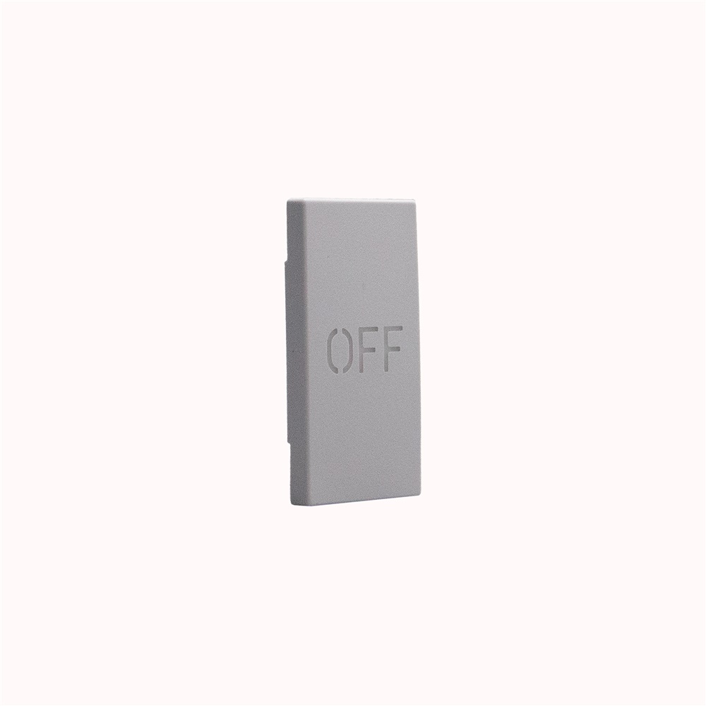 Cover comando OFF assiale 1 modulo grigio MatixGO per comandi industriali