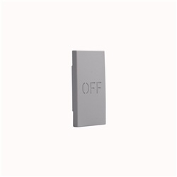 Cover comando OFF assiale 1 modulo grigio MatixGO per comandi industriali