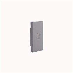 Cover comando ventola 1 modulo grigio per comandi assiali MatixGO