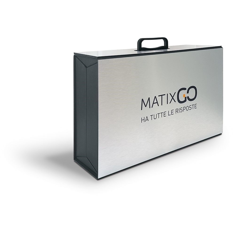 Valigia MatixGO per trasporto e protezione placche, design compatto e resistente