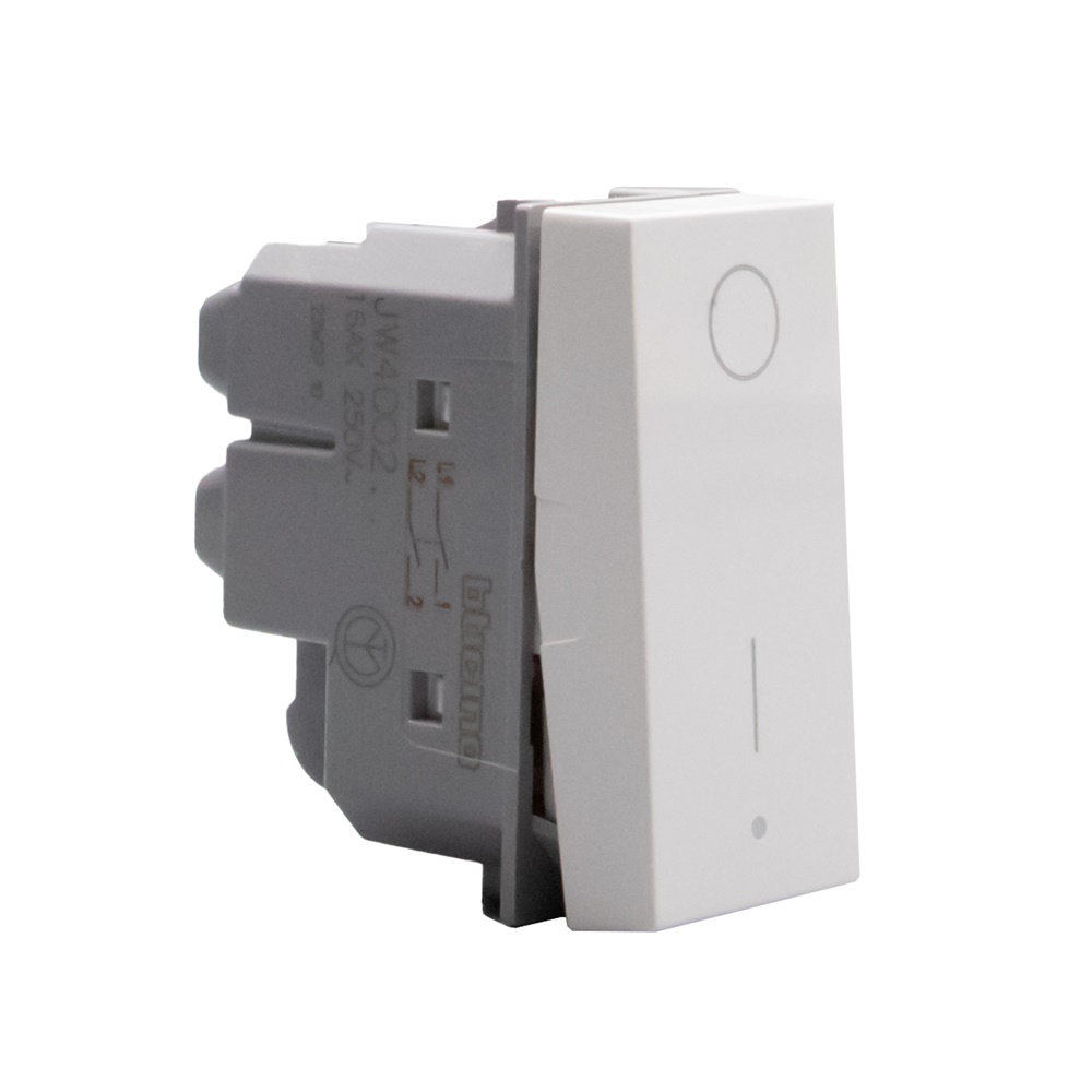 Interruttore bipolare 2P 16AX 1 modulo bianco per installazioni modulari DIN
