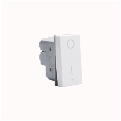 Interruttore 2P 16AX 1 modulo illuminabile LED bianco antibatterico MatixGO