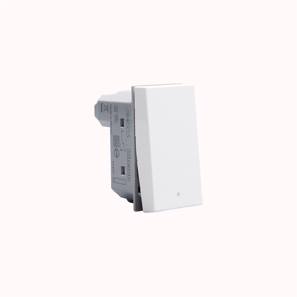 Deviatore unipolare 1P 10AX 1 modulo bianco per circuiti elettrici residenziali e commerciali