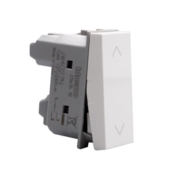 Commutatore elettrico 1P 10 AX 250 Vac tasto 1-0-2 bianco per impianti elettrici