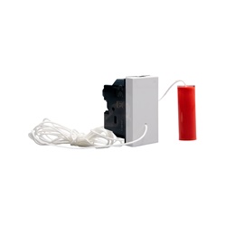Pulsante tirante MATIXGO 1P 10A bianco comando impianti elettrici sicurezza