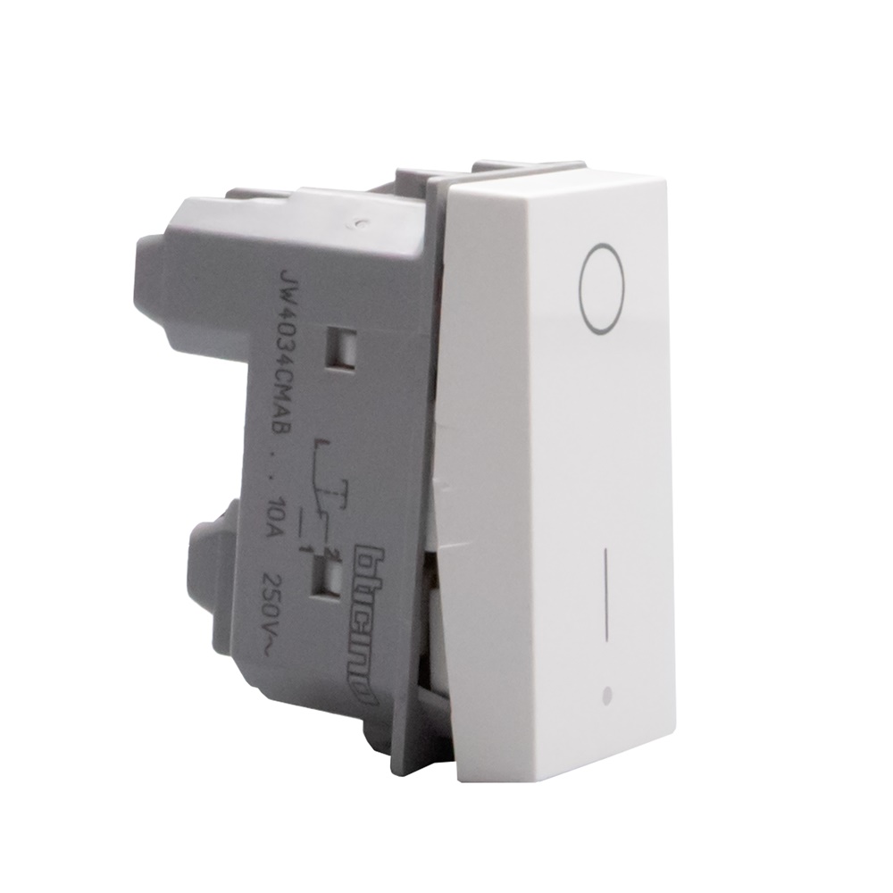 Stop chiamata emergenza MatixGO 10A 250V pulsante illuminabile antibatterico bianco per controllo sicurezza
