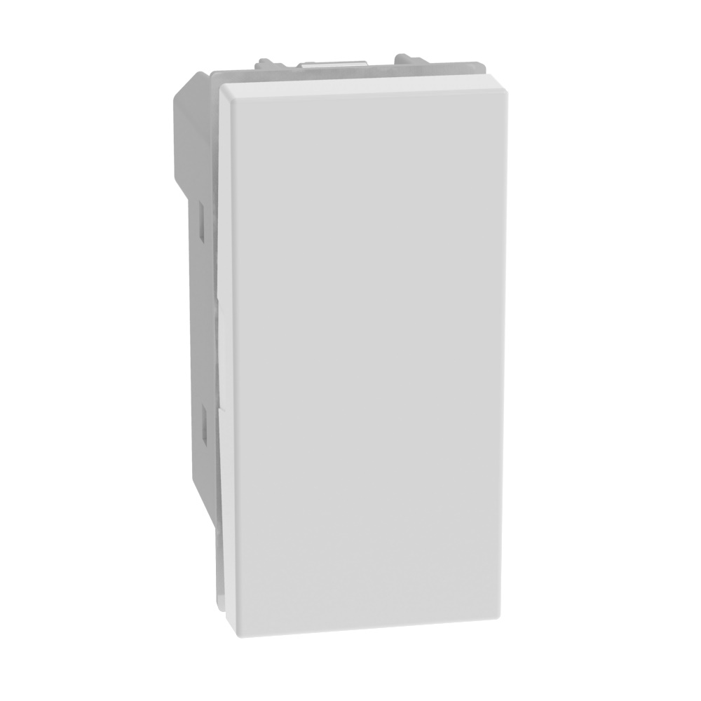 Pulsante doppio interbloccato antibatterico 10A 250Vac bianco 1 modulo MatixGO