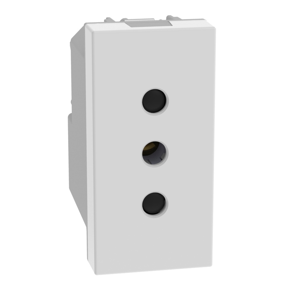 Presa elettrica italiana 2P+T 10A 250V bianco MatixGO per impianti residenziali e commerciali