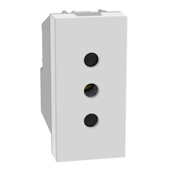 Presa elettrica italiana 2P+T 10A 250V bianco MatixGO per impianti residenziali e commerciali