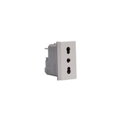 Presa bipasso 2P+T 16A 250V bianco interasse 19-26mm per spine standard Italia