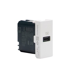 Caricatore USB-C Power Delivery 20W compatto bianco per smartphone tablet
