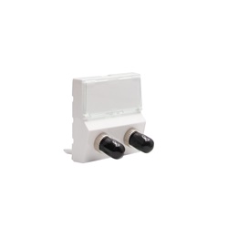 Connettore ottico ST duplex bianco per cavo fibra ottica postazione lavoro
