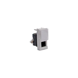Connettore RJ45 UTP CAT5E bianco 1 modulo Toolless per cablaggio rete affidabile